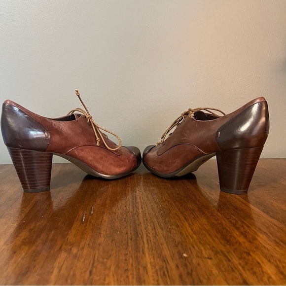 Everybody by Moda brown Leather Heeled Booties,  Comfort Shoes EU 37. - Picture 6 of 15